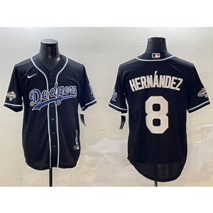MLB Dodgers 8 Hernandez 2024 Wolrd Series Champion Nike Cool Base Men Jersey MLB Dodgers 8 Hernandez 2024 Wolrd Series Champion Nike Cool Base Men Jersey