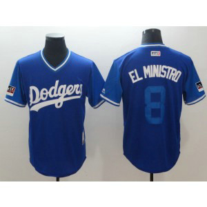 MLB Dodgers 8 Manny Machado El Ministro Royal 2018 Players' Weekend Team Men Jersey