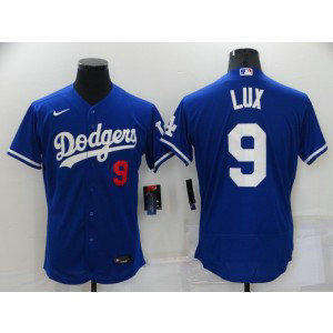 MLB Dodgers 9 Gavin Lux Blue Nike FlexBase Men Jersey MLB Dodgers 9 Gavin Lux Blue Nike FlexBase Men Jersey