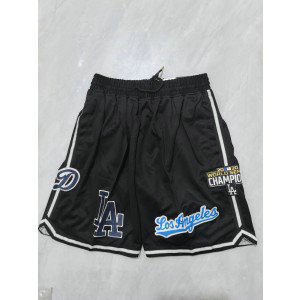 MLB Dodgers Black Shorts