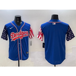 MLB Dodgers Blank Blue USA Flag Nike Cool Base Men Jersey MLB Dodgers Blank Blue USA Flag Nike Cool Base Men Jersey