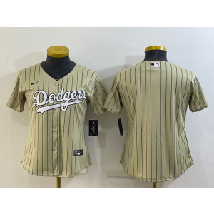 MLB Dodgers Blank Cream Nike Cool Base Women Jersey MLB Dodgers Blank Cream Nike Cool Base Women Jersey