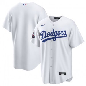 MLB Dodgers Blank White 2024 World Series Champions Cool Base Men Jersey MLB Dodgers Blank White 2024 World Series Champions Cool Base Men Jersey