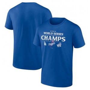 MLB Dodgers Blue 2024 World Series Champions T-Shirt