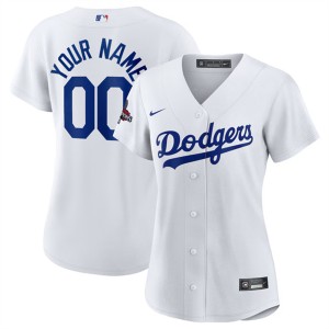 MLB Dodgers Customized White 2024 World Series Champions Women Jersey(Run Small)