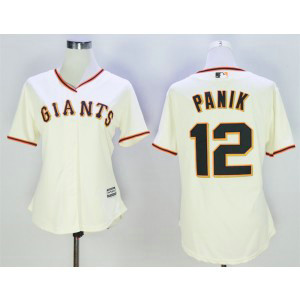 MLB Giants 12 Joe Panik Cream New Cool Base Women Jersey