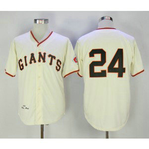 MLB Giants 24 Willie Mays Cream 1951 Throwback Men Jersey MLB Giants 24 Willie Mays Cream 1951 Throwback Men Jersey