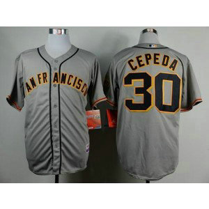 MLB Giants 30 Orlando Cepeda Grey Road Cool Base Men Jersey MLB Giants 30 Orlando Cepeda Grey Road Cool Base Men Jersey