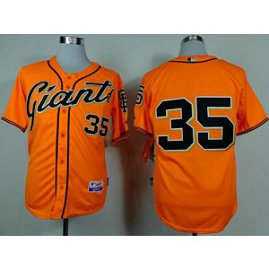 MLB Giants 35 Brandon Crawford Orange Alternate Cool Base Men Jersey MLB Giants 35 Brandon Crawford Orange Alternate Cool Base Men Jersey