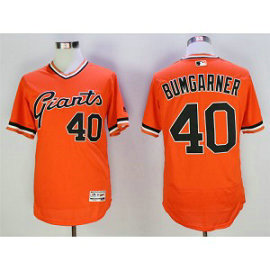 MLB Giants 40 Madison Bumgarner Orange Throwback Flexbase Men Jersey MLB Giants 40 Madison Bumgarner Orange Throwback Flexbase Men Jersey