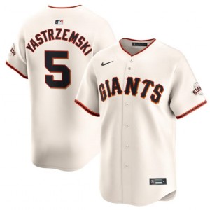 MLB Giants 5 Mike Yastrzemski Cream Nike Cool Base Men Jersey MLB Giants 5 Mike Yastrzemski Cream Nike Cool Base Men Jersey