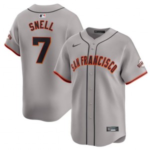 MLB Giants 7 Blake Snell Gray Away Nike Cool Base Men Jersey