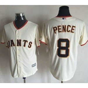 MLB Giants 8 Hunter Pence Cream New Cool Base Men Jersey MLB Giants 8 Hunter Pence Cream New Cool Base Men Jersey