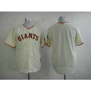MLB Giants Blank Cream Cool Base Men Jersey