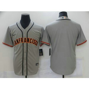 MLB Giants Blank Grey Nike Cool Base Men Jersey