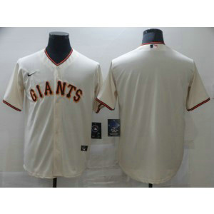 MLB Giants Cream Blank Nike Cool Base Men Jerseys