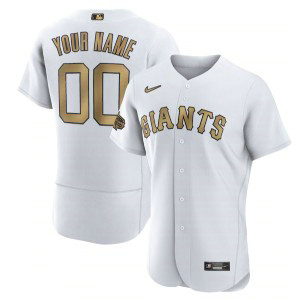 MLB Giants Customized White 2022 All-Star Flexbase Men Jersey