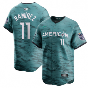 MLB Guardians 11 José Ramírez Teal 2023 All-Star Nike Cool Base Men Jersey
