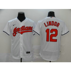 MLB Indians 12 Francisco Lindor White 2020 Nike Flexbase Men Jersey MLB Indians 12 Francisco Lindor White 2020 Nike Flexbase Men Jersey