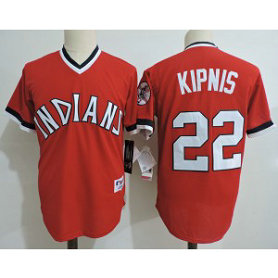 MLB Indians 22 Jason Kipnis Red Cooperstown Collection Throwback Men Jersey MLB Indians 22 Jason Kipnis Red Cooperstown Collection Throwback Men Jersey