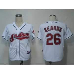 MLB Indians 26 Austin Kearns White Cool Base Men Jersey MLB Indians 26 Austin Kearns White Cool Base Men Jersey
