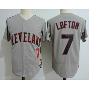 MLB Indians 7 Kenny Lofton Gray Cooperstown Collection Throwback Men Jersey MLB Indians 7 Kenny Lofton Gray Cooperstown Collection Throwback Men Jersey