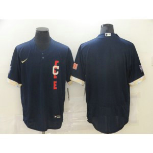 MLB Indians Blank Navy 2021 All-Star Cool Base Men Jersey