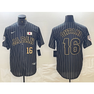 MLB Janpan 16 Shohei Ohtani Samurai 2023 World Series Nike Cool Base Men Jersey MLB Janpan 16 Shohei Ohtani Samurai 2023 World Series Nike Cool Base Men Jersey