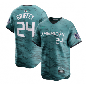MLB Mariners 24 Ken Griffey Jr. Teal 2023 All-Star Nike Cool Base Men Jersey