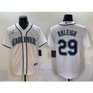 MLB Mariners 29 Raleigh White Nike Cool Base Men Jersey MLB Mariners 29 Raleigh White Nike Cool Base Men Jersey