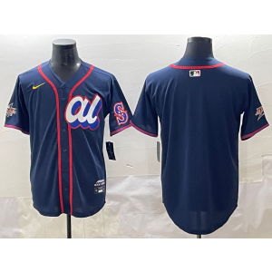 MLB Mariners Blank Navy American League 2025 All Star Nike Cool Base Men Jersey MLB Mariners Blank Navy American League 2025 All Star Nike Cool Base Men Jersey