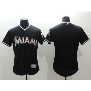 MLB Marlins Blank Black Flexbase Men Jersey