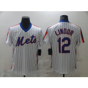 MLB Mets 12 Francisco Lindor White Nike Cool Base Men Jersey MLB Mets 12 Francisco Lindor White Nike Cool Base Men Jersey