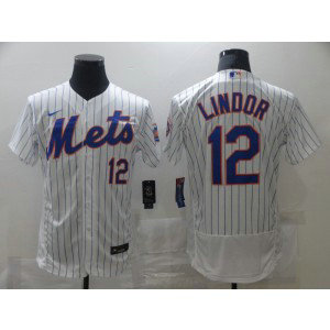 MLB Mets 12 Francisco Lindor White Nike Flexbase Men Jersey MLB Mets 12 Francisco Lindor White Nike Flexbase Men Jersey