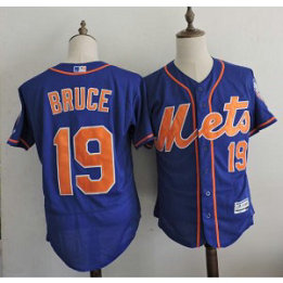 MLB Mets 19 Jay Bruce Blue Flexbase Men Jersey