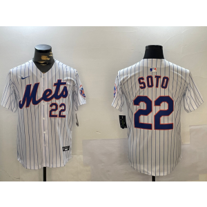 MLB Mets 22 Soto White Nike Cool Base Men Jersey MLB Mets 22 Soto White Nike Cool Base Men Jersey