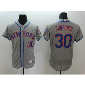MLB Mets 30 Michael Conforto Grey Road Flexbase Men Jersey MLB Mets 30 Michael Conforto Grey Road Flexbase Men Jersey