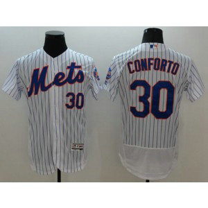 MLB Mets 30 Michael Conforto White(Blue Strip) Flexbase Men Jersey MLB Mets 30 Michael Conforto White(Blue Strip) Flexbase Men Jersey