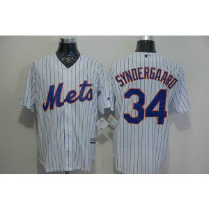 MLB Mets 34 Noah Syndergaard White New Cool Base Men Jersey