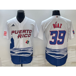 MLB Mets 39 Edwin Diaz White 2023 World Series Men Jersey 1 MLB Mets 39 Edwin Diaz White 2023 World Series Men Jersey 1