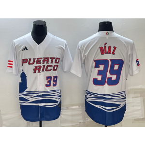 MLB Mets 39 Edwin Diaz White 2023 World Series Men Jersey MLB Mets 39 Edwin Diaz White 2023 World Series Men Jersey