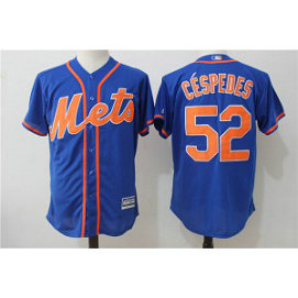 MLB Mets 52 Yoenis Cespedes Blue New Cool Base Men Jersey