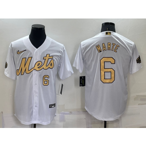 MLB Mets 6 Starling Marte White 2022 All-Star Nike Cool Base Men Jersey