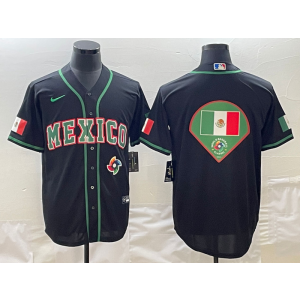 MLB Mexico Blank Black Nike Cool Base Men Jersey MLB Mexico Blank Black Nike Cool Base Men Jersey