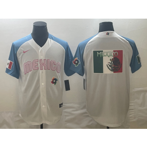 MLB Mexico Blank Blue Nike Cool Base Men Jersey MLB Mexico Blank Blue Nike Cool Base Men Jersey