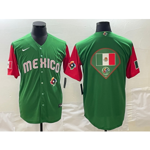 MLB Mexico Blank Green Nike Cool Base Men Jersey MLB Mexico Blank Green Nike Cool Base Men Jersey