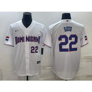 MLB Nationals 22 Juan Soto White 2023 World Series Men Jersey MLB Nationals 22 Juan Soto White 2023 World Series Men Jersey