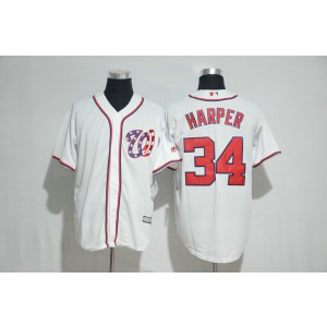 MLB Nationals 34 Bryce Harper White 2017 New Cool Base Men Jersey MLB Nationals 34 Bryce Harper White 2017 New Cool Base Men Jersey