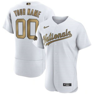 MLB Nationals Customized White 2022 All-Star Flexbase Men Jersey