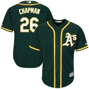 MLB Oakland Athletics 26 Matt Chapman Green Cool Base Men Jersey